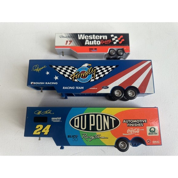 Racing Champions DuPont Family Channel Western Auto Semi Cab Trailer Lot of 3 - Picture 14 of 14